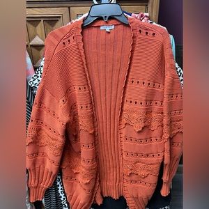 White birch cardigan size xl